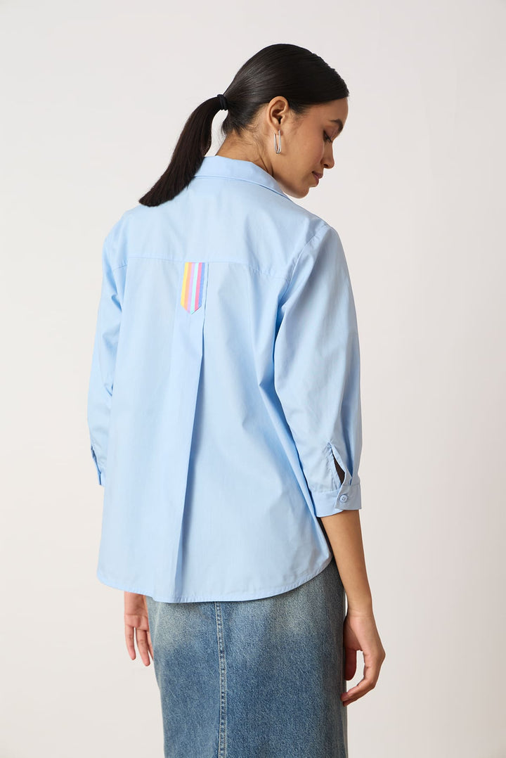 Love Shirt A classic button-down that spreads love - with contrast tape