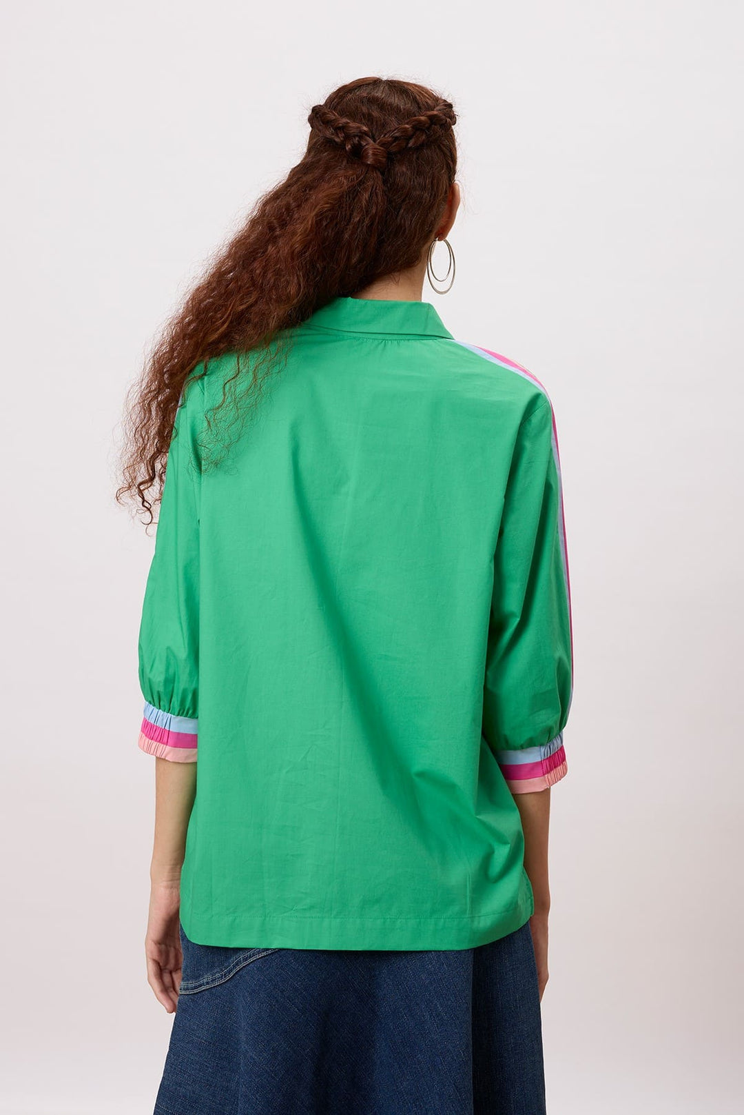 Reese Shirt Sporty cuffed sleeves with coloublock tape