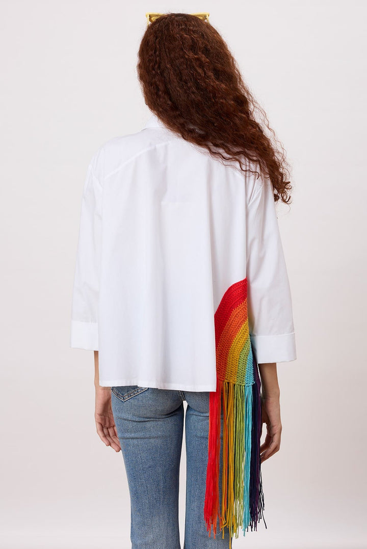 Rainbow Shirt The happiness shirt - A classic box fit crop shirt