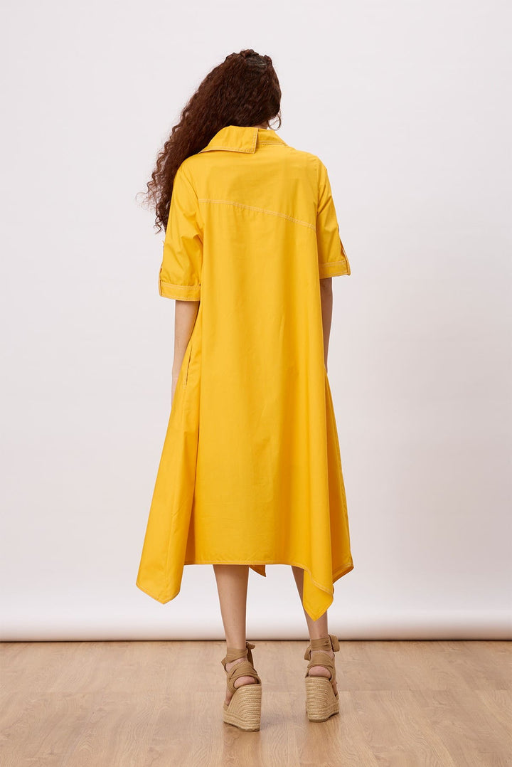 Juniper Dress A-line dress with wide collar,