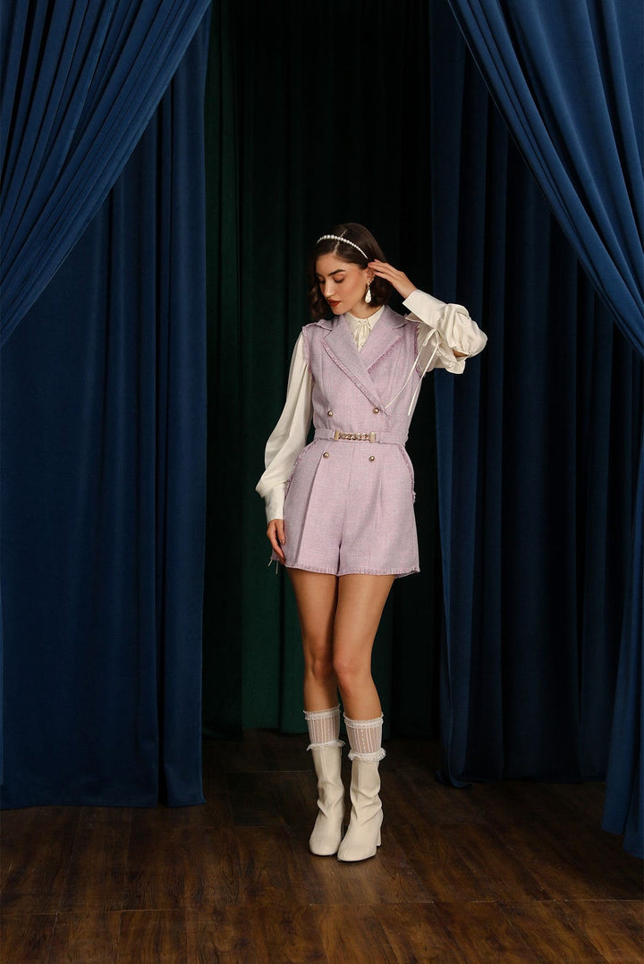 Ariana Light Wool Playsuit (Lavender)