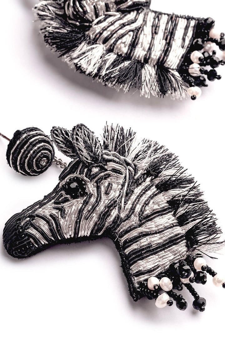 Zebra Earring