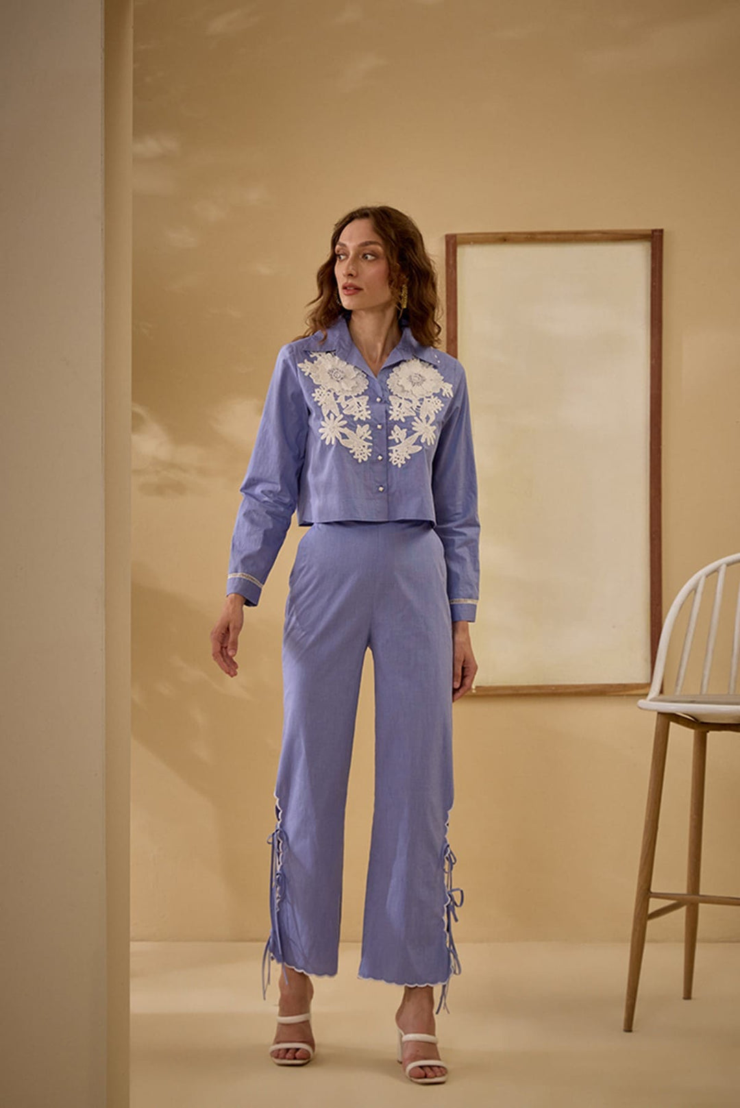 Celine Co-ord Set - Cornflower