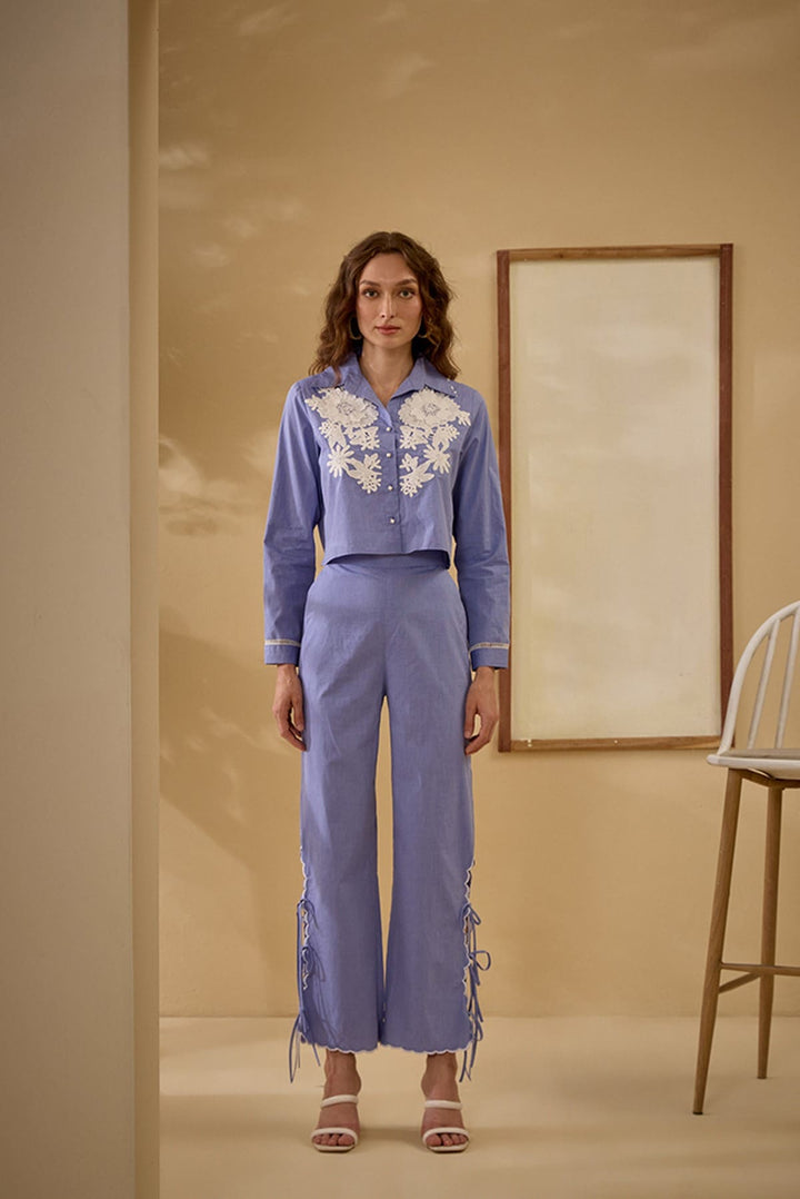 Celine Co-ord Set - Cornflower