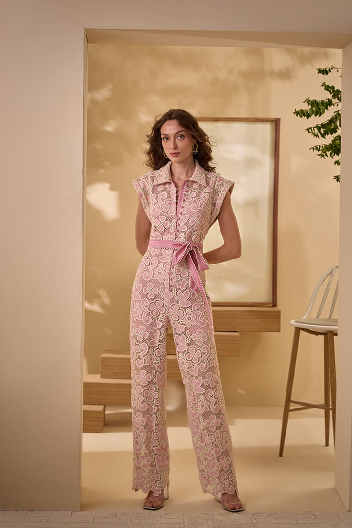 Rose Jumpsuit - Candy