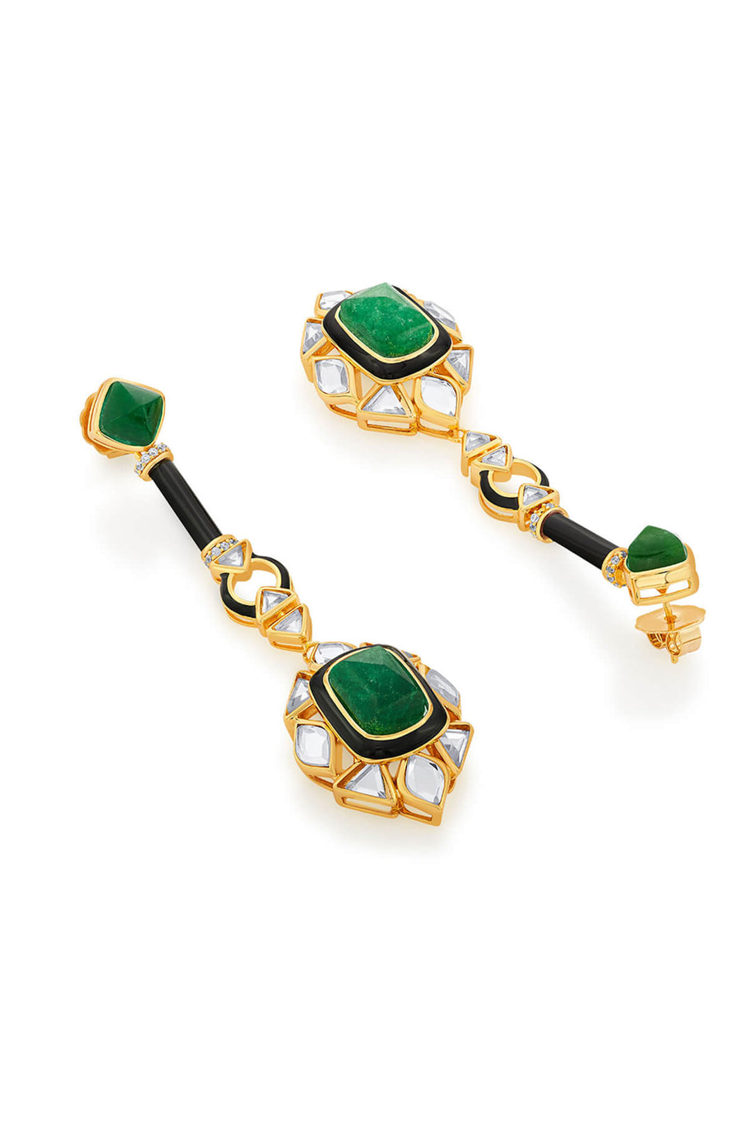 Begum Haute Evergreen Drop Earrings