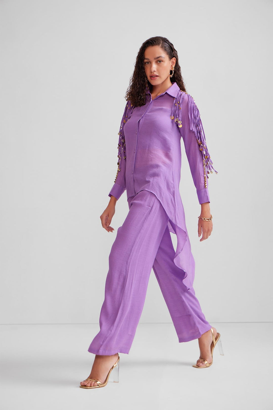 Waterfall Jhalar Shirt Set