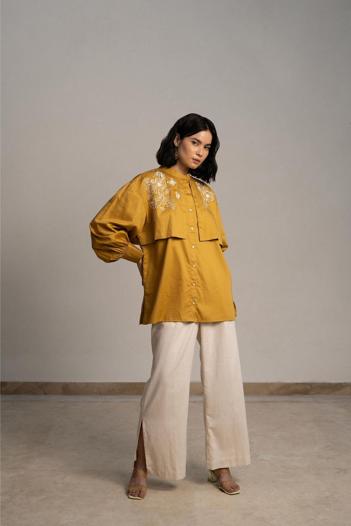 Mustard Winged Shirt