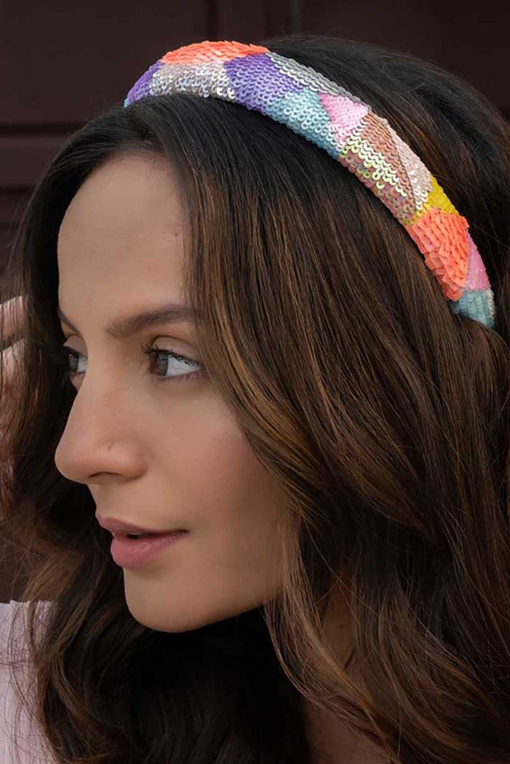 Camouflage Puff Hair Band - Pastel