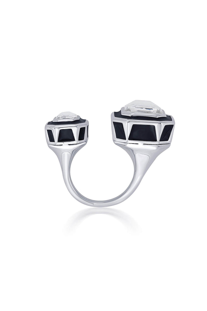 Bougie Dual-Crystal Ring