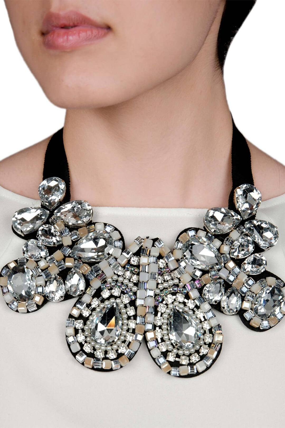 Crystal Maybach Diamonds Statement Bib Necklace