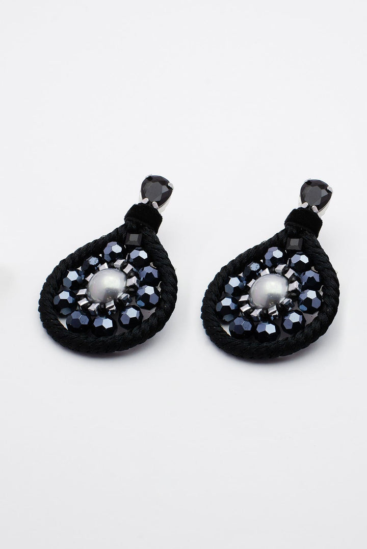 Black Beauty Pearl Statement Earrings