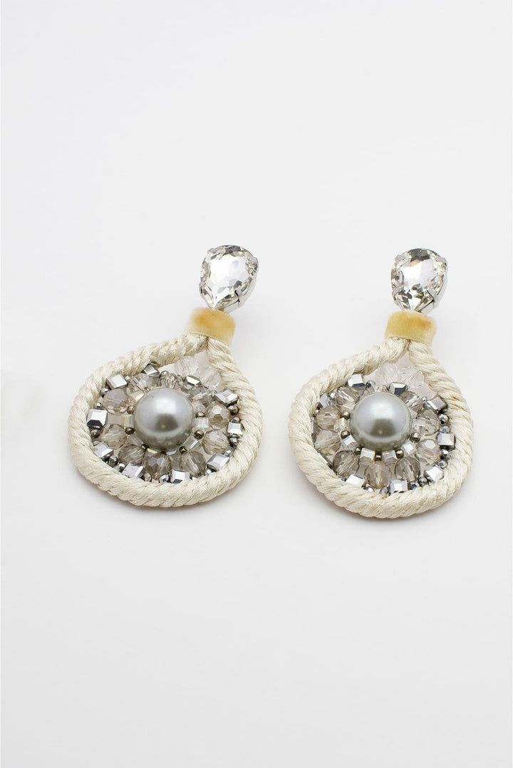 Intense Ivory Pearl Statement Earrings