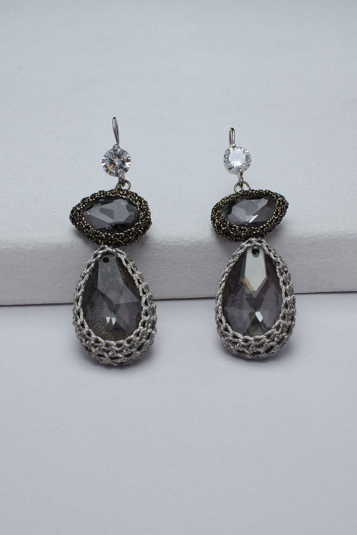 Annalea Crystal Crochet Earrings