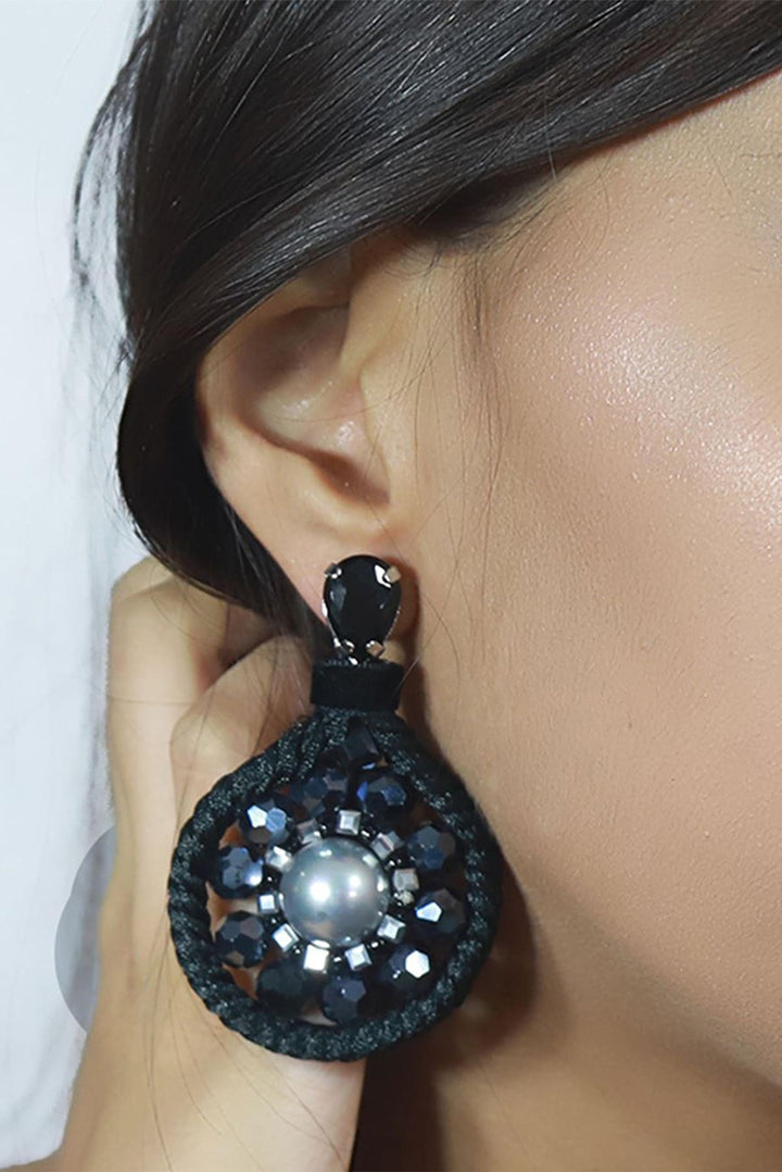 Black Beauty Pearl Statement Earrings