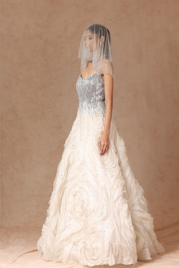 Textured Bridal Gown