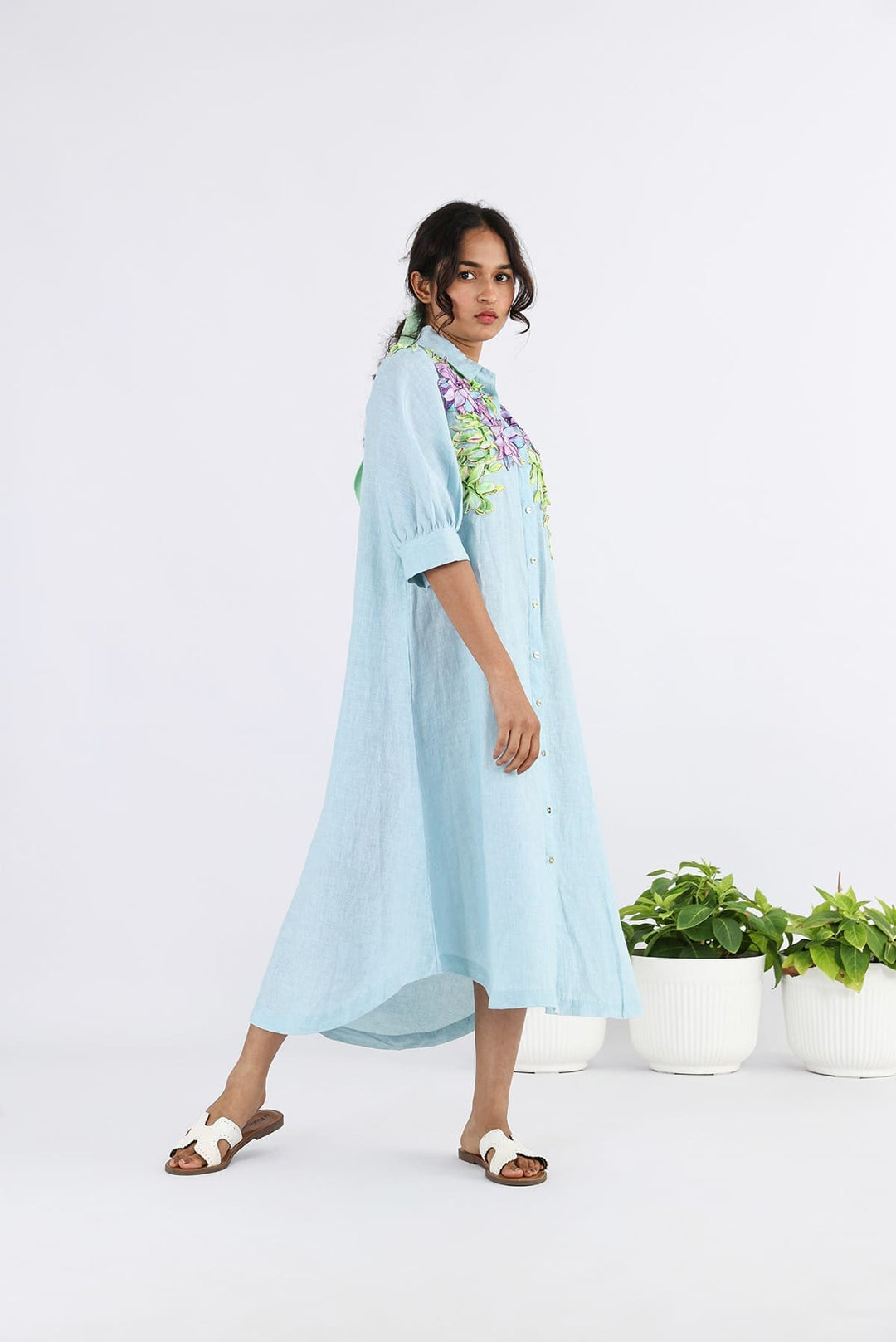 The Moonglow U Hem Long Dress