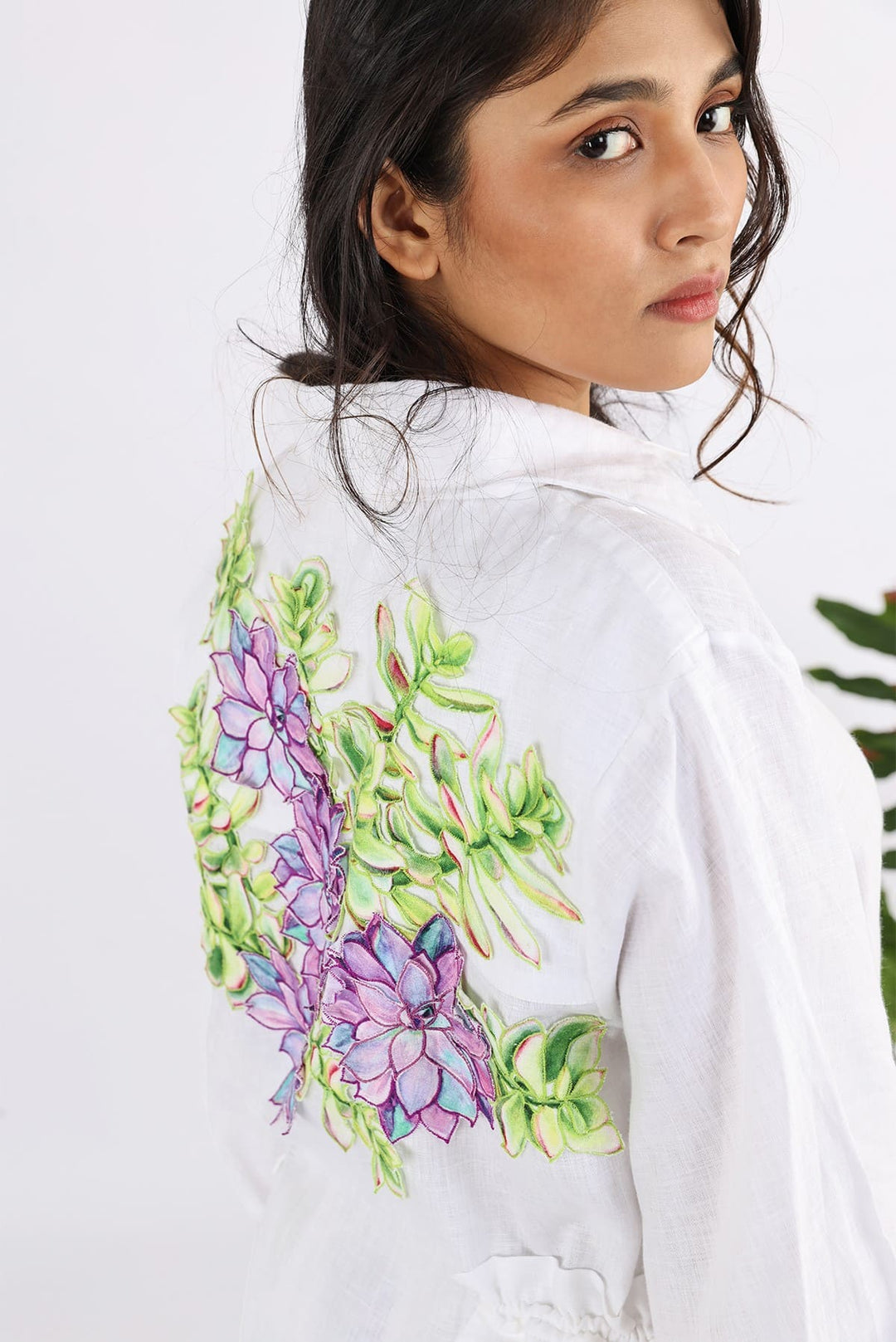 The Senecio Back Applique Shirt