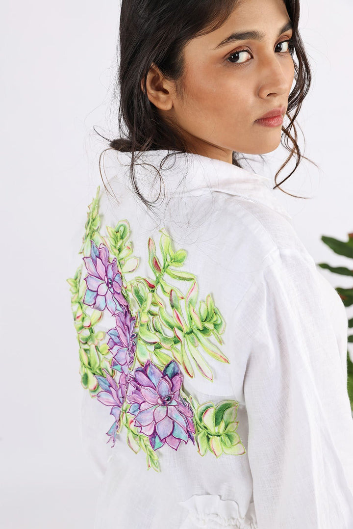 The Senecio Back Applique Shirt