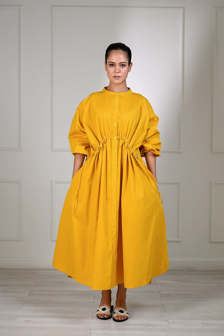 Plain Jane - Yellow Draw String Dress