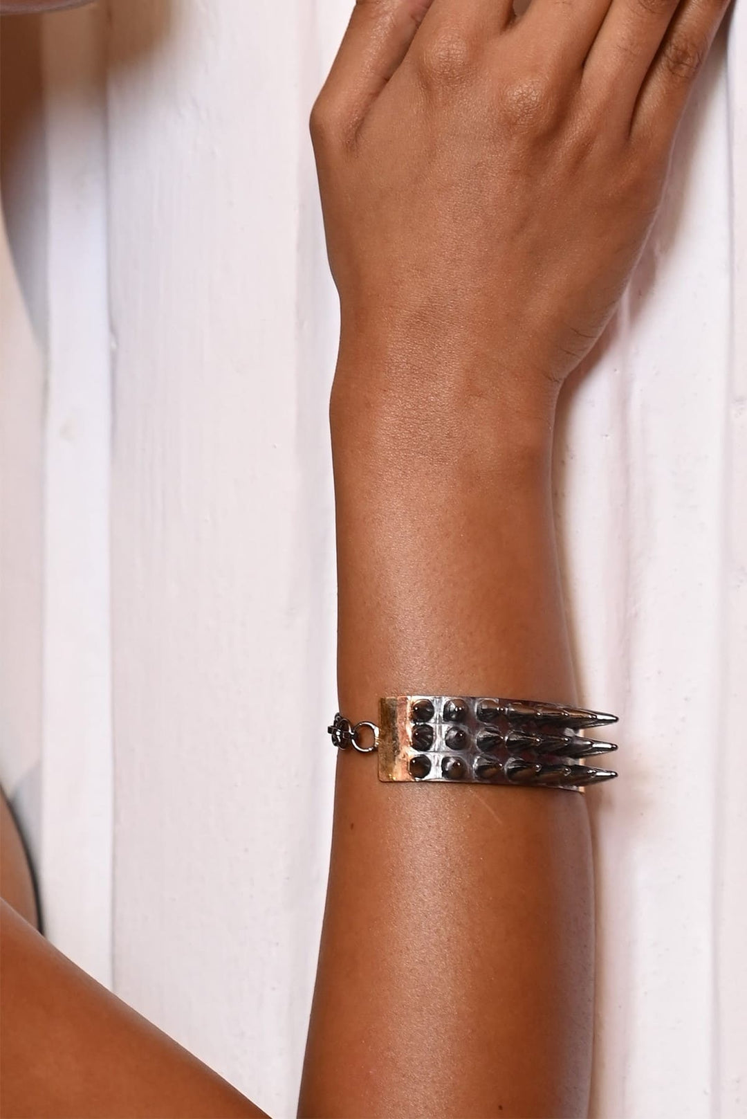 Edgy Elegance: Spike Bracelet